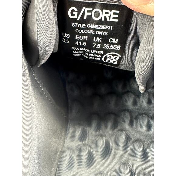 G/FORE Gfore MG4 MG4+ Star Golf Shoes Mens 8.5 Black Onyx Gray Grey Cleats NEW main image 5